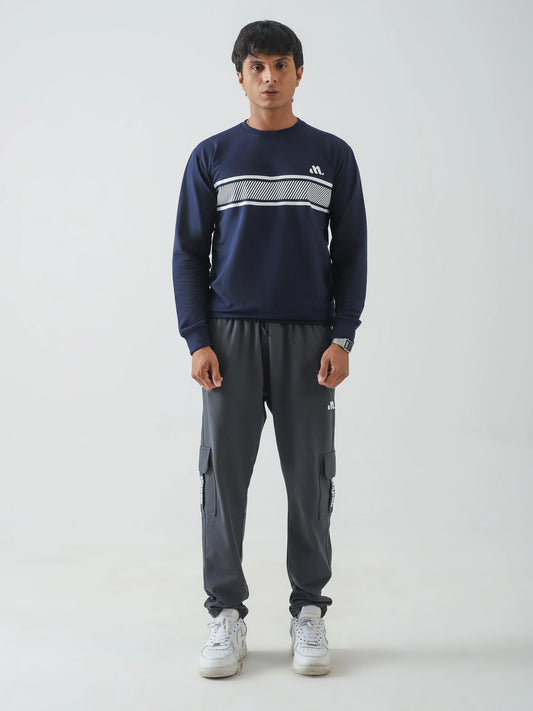 Navy Blue Horizon Crew Neck