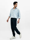 ELSATIC JOGG PANT - NAVY
