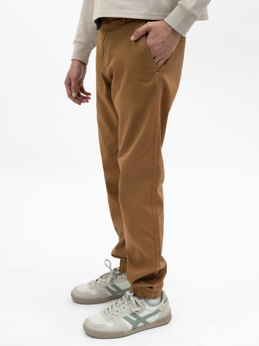 ELSATIC JOGG PANT - CAMEL
