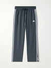 Classic Grey Stripe Track Pants