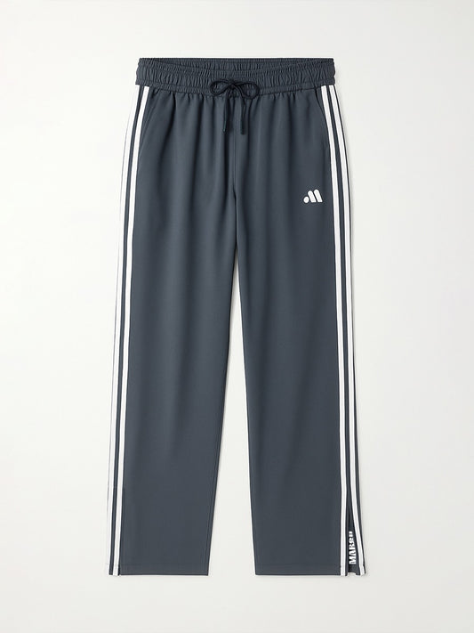 Classic Grey Stripe Track Pants
