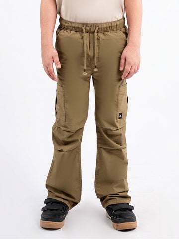 Boys Loose Cargo Pant - Dark Beige