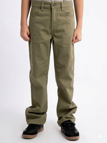 Boys 5pkt Loose Fit Pant - Khaki