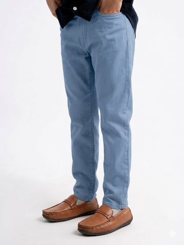 Boys 5pkt Slim Fit Pant - Sky Blue