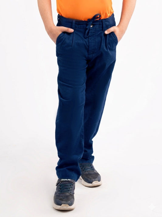 Boys Loose Elasticated Pant - Royal Blue